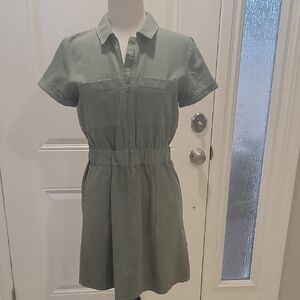 J. Crew Olive Green Mini Dress